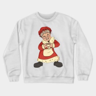 Christmas characters dancing t-shirt design Sticker Crewneck Sweatshirt